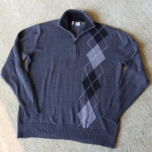 Oscar de la Renta men's quarter zip sweater